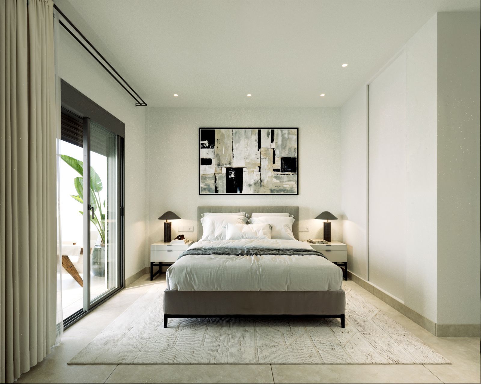 05 modern bedroom with balcony